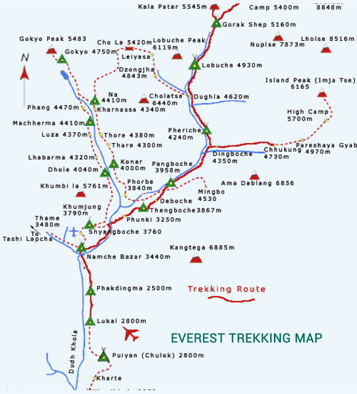 Everest Panorama Trekking Map